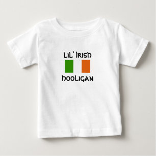 Camiseta Para Bebê hooligan do irlandês do lil