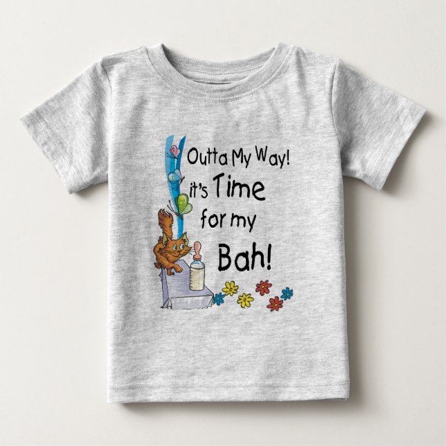 Camiseta Para Bebê Hora do Meu Bah (Frente)