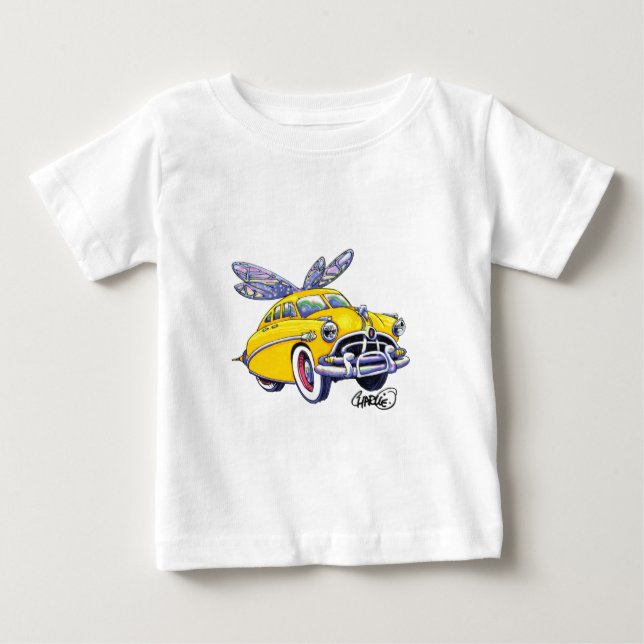 Camiseta Para Bebê Hudson Hornet (Frente)