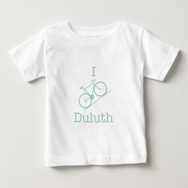 Camiseta Para Bebê I Bike Duluth (Frente)