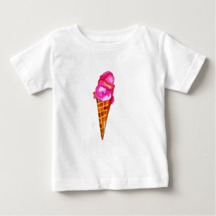 Camiseta Para Bebê icecream gelato comida