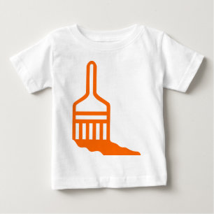 Camiseta Para Bebê Ícone do pincel