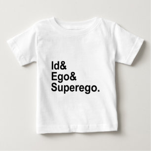 Camiseta Para Bebê Id Ego Superego   Três partes da Psyche