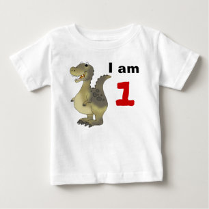 Camiseta Para Bebê ideia de presente de dinossauro primeiro aniversar