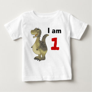 Camiseta Para Bebê Ideia do presente do dinossauro do primeiro