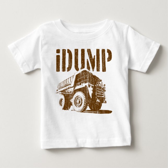 Camiseta Para Bebê iDUMP (vintage) (Frente)