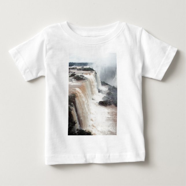 Camiseta Para Bebê iguazu cai no Brasil (Frente)