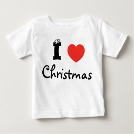 Camiseta Para Bebê Ik houd van kerst