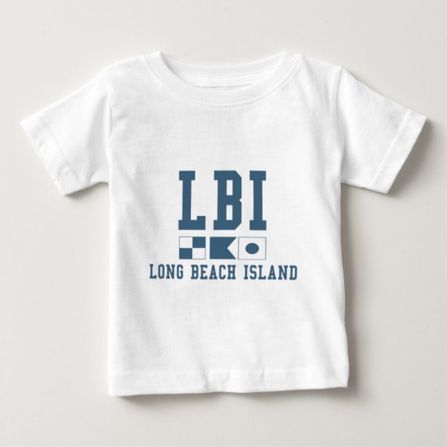 Camiseta Para Bebê Ilha de Long Beach (Frente)