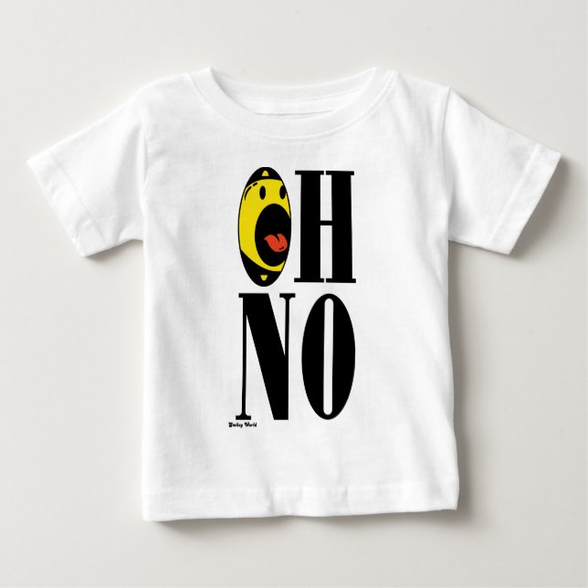 Camiseta Para Bebê imagem oh nenhuma (Frente)
