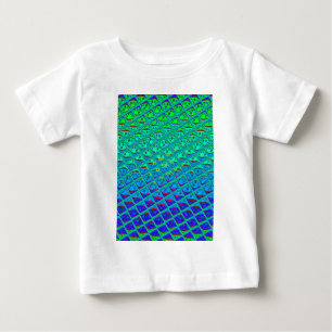 Camiseta Para Bebê Impressão Artística com Motivo de Sereia Azul Ital