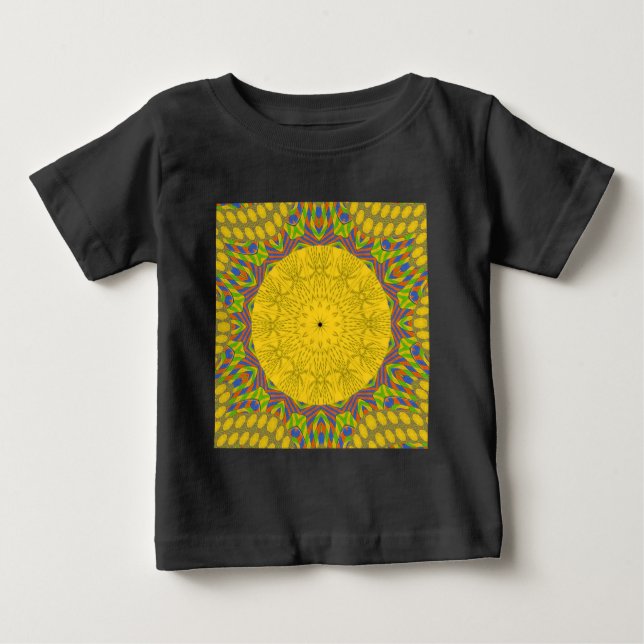Camiseta Para Bebê Impressão de arte-padrão egípcia (Frente)