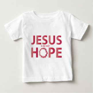 Camiseta Para Bebê inclinação dos salmões da esperança de jesus