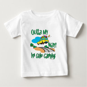Camiseta Para Bebê Indo acampar