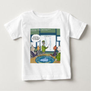 Camiseta Para Bebê Inimigo Natural dos Gatos Divertido