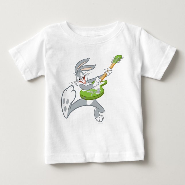Camiseta Para Bebê INSETOS BUNNY™ Acionando Violão (Frente)