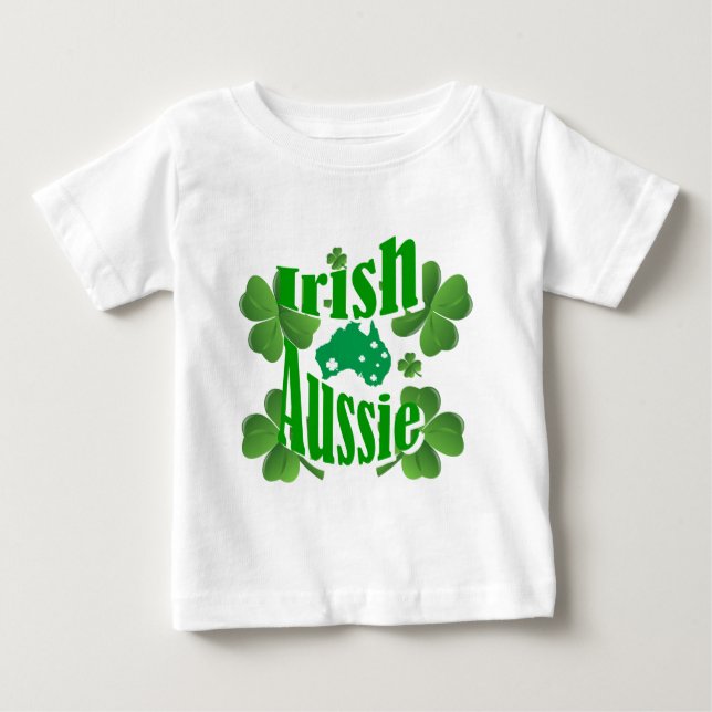 Camiseta Para Bebê Irlandês Aussie (Frente)
