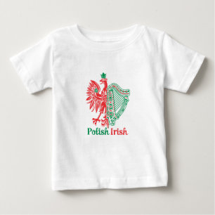 Camiseta Para Bebê Irlandês polonês