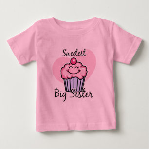 Camiseta Para Bebê Irmã mais doce