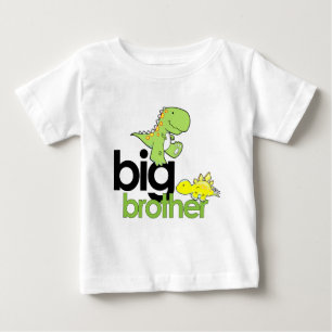 Camiseta Para Bebê irmão mais velho dos dinossauros