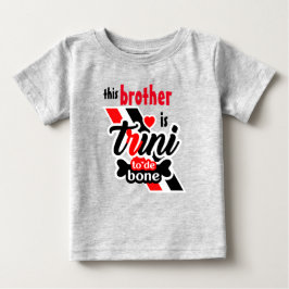 Camiseta Para Bebê Irmãozinho Orgulho Trini