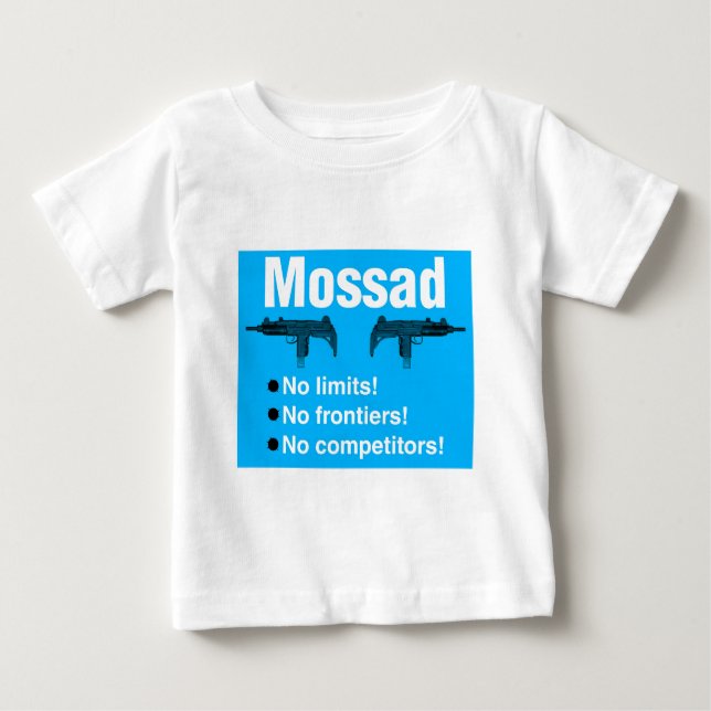 Camiseta Para Bebê Israelita Mossad, o melhor e agência de (Frente)