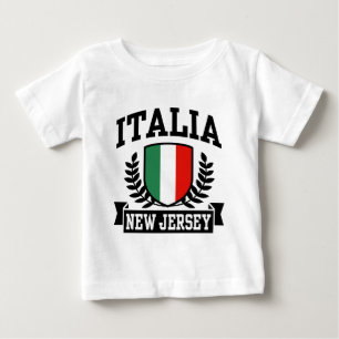 Camiseta Para Bebê Italiano New-jersey