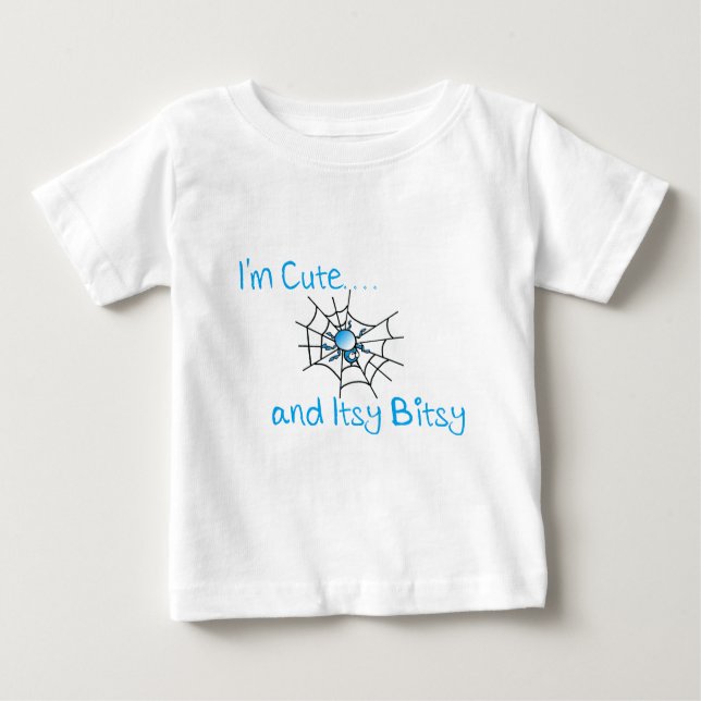 Camiseta Para Bebê Itsy Bitsy Spider Boy (Frente)