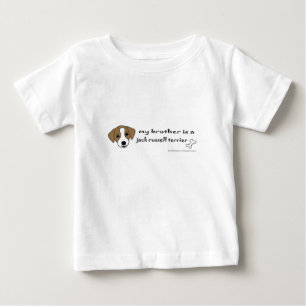 Camiseta Para Bebê jack russell terrier