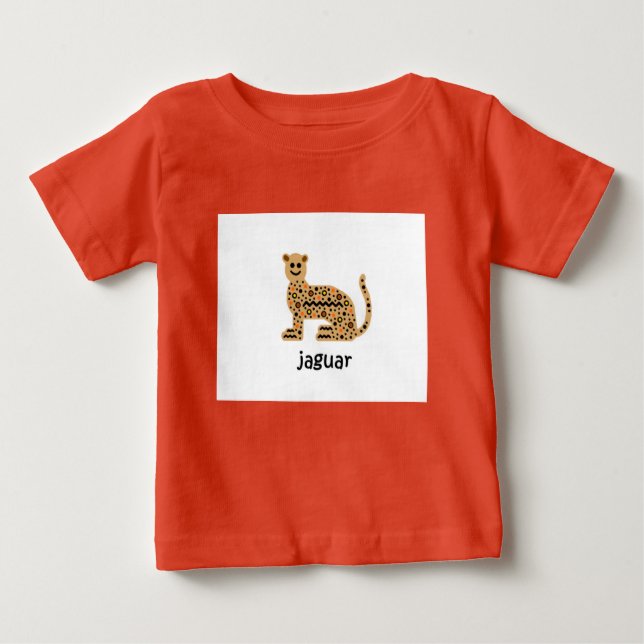 Camiseta Para Bebê Jaguar (Frente)