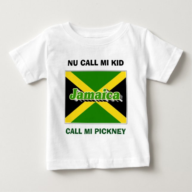 CAMISETA PARA BEBÊ JAMAICAN PICKNEY (Frente)