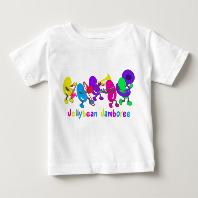Camiseta Para Bebê Jellybean Jamboree (Frente)