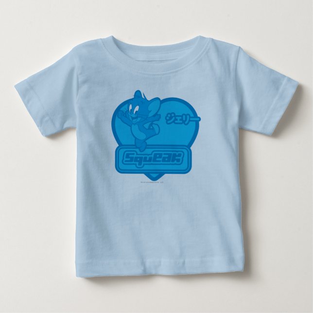 Camiseta Para Bebê Jerry Squeak (Frente)