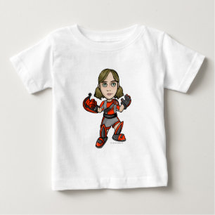 Camiseta Para Bebê Jogador dos funcionarios da estação espacial de