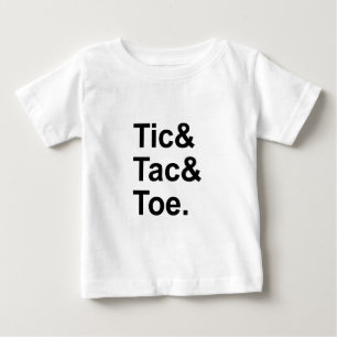 Camiseta Para Bebê Jogo da Velha Divertido Jogo de Papel e Lápis