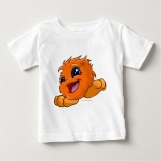 Camiseta Para Bebê JubJub alaranjado feliz