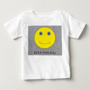 Camiseta Para Bebê Keep Smiling