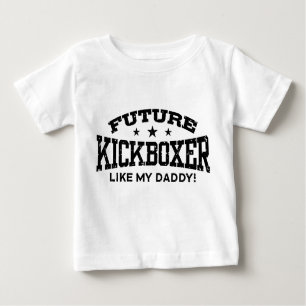 Camiseta Para Bebê Kickboxer futuro