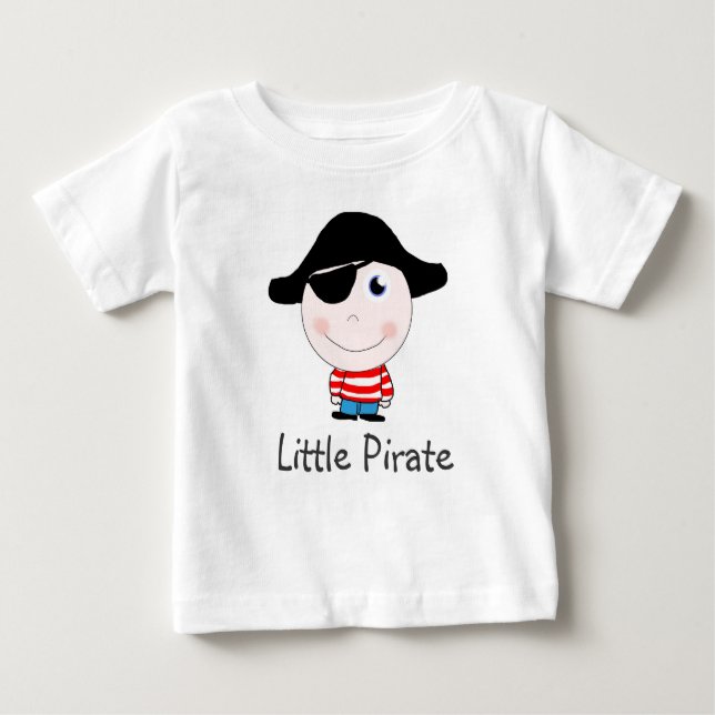Camiseta Para Bebê Kleine Piraat (Frente)