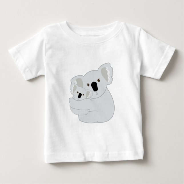 Camiseta Para Bebê Koala Hugs (Frente)