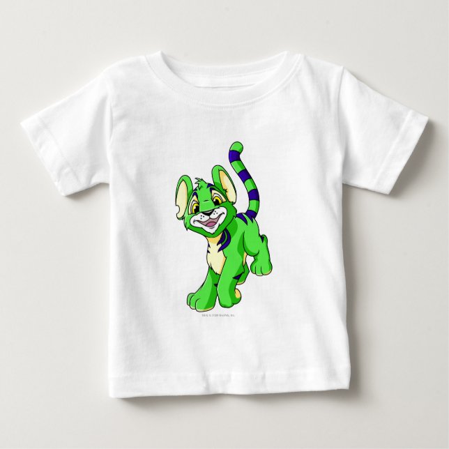 Camiseta Para Bebê Kougra Green (Frente)