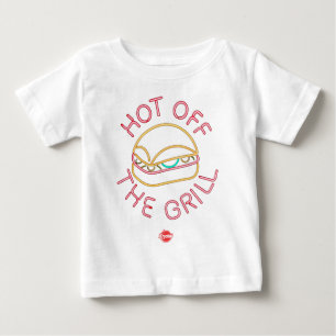 Camiseta Para Bebê Krystal quente fora da grade