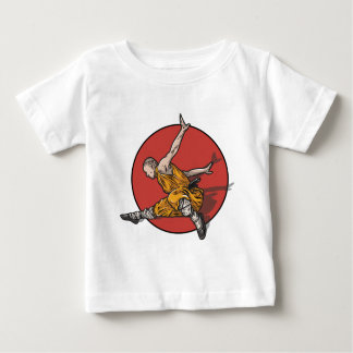 Camiseta Para Bebê Kung Fu Ninja Master