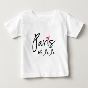 Camiseta Para Bebê La do la de Paris oh