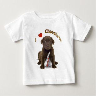 Camiseta Para Bebê Laboratório de Chocolate Adoro Queijos de Chocolat