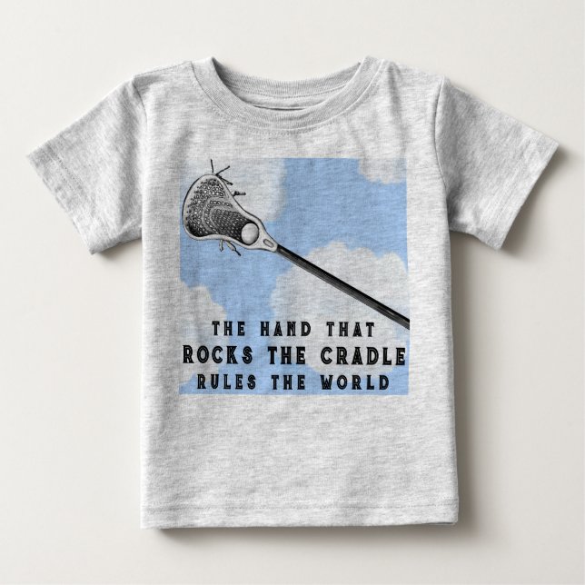 Camiseta Para Bebê Lacrosse Baby Clothes (Frente)