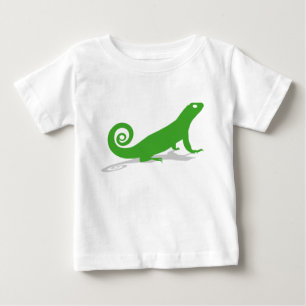 Camiseta Para Bebê Lagarto verde