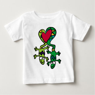 Camiseta Para Bebê Lagartos do amor