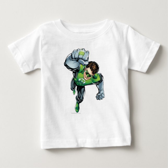 Camiseta Para Bebê Lanterna Verde - Quadrinhos, Arme Raise (Frente)