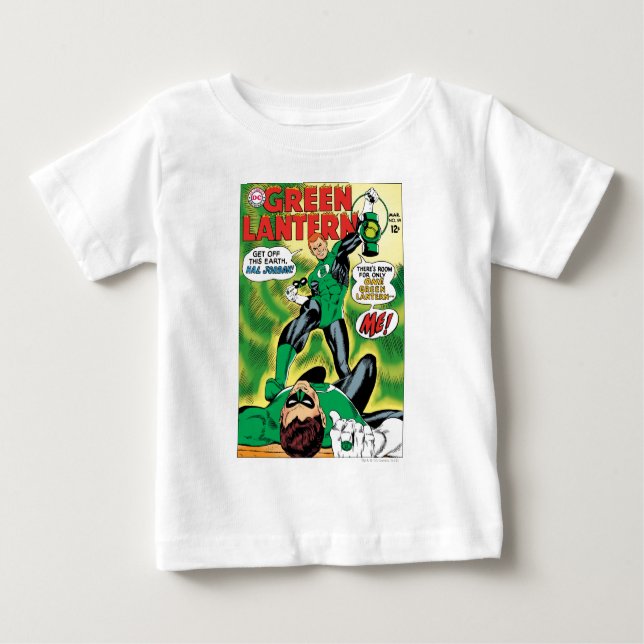 Camiseta Para Bebê Lanterna Verde - Sai desta Terra Hal Jordan (Frente)